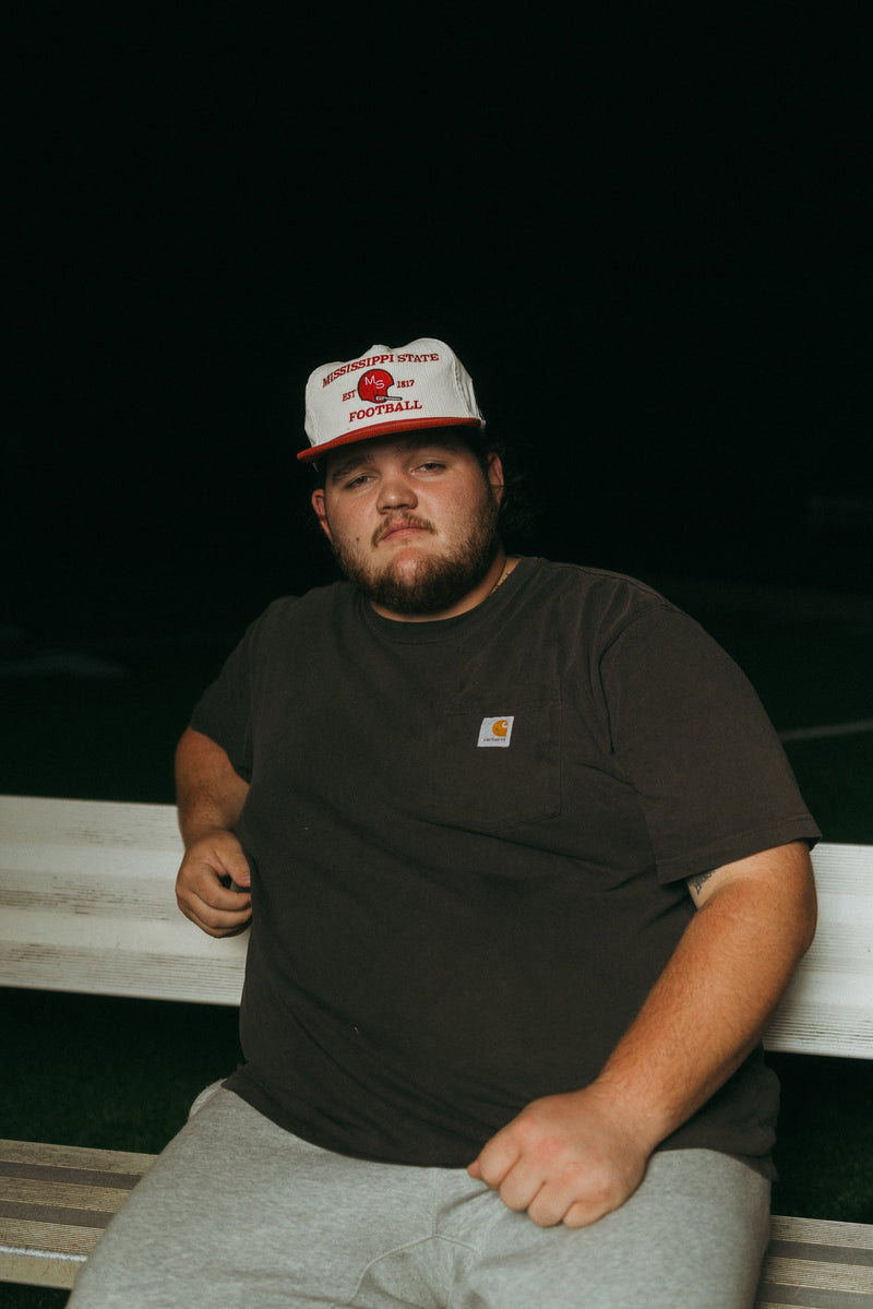 White Corduroy Mississippi State Football