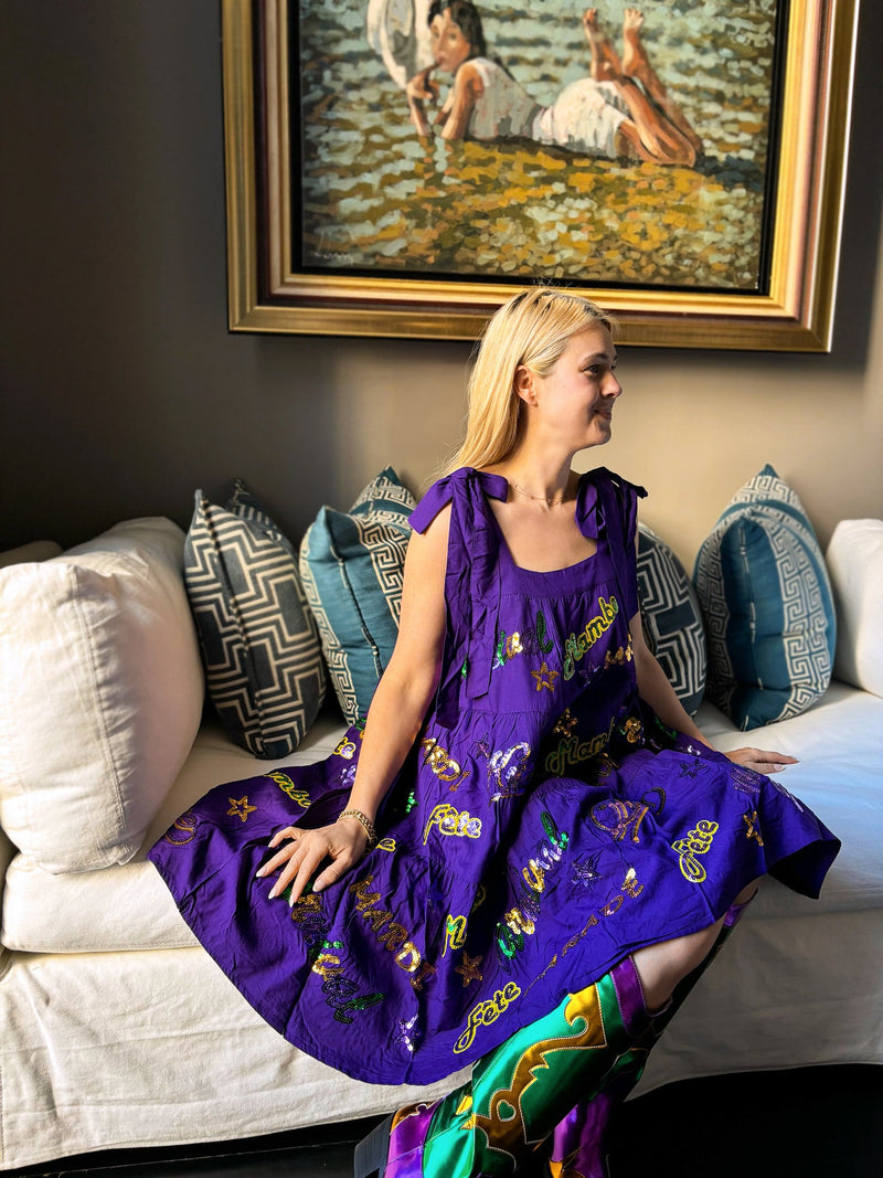 Adult Mardi Explosion Viscose Dress