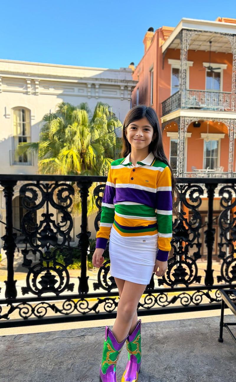 Junior Straight Cut Skort - White