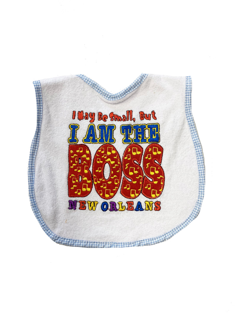 "I Am The Boss" Baby Bib