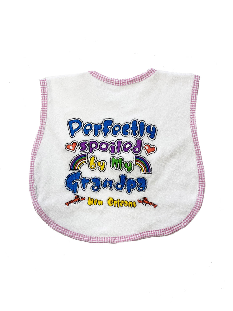 "Spoiled By My Grandpa" Baby Bib