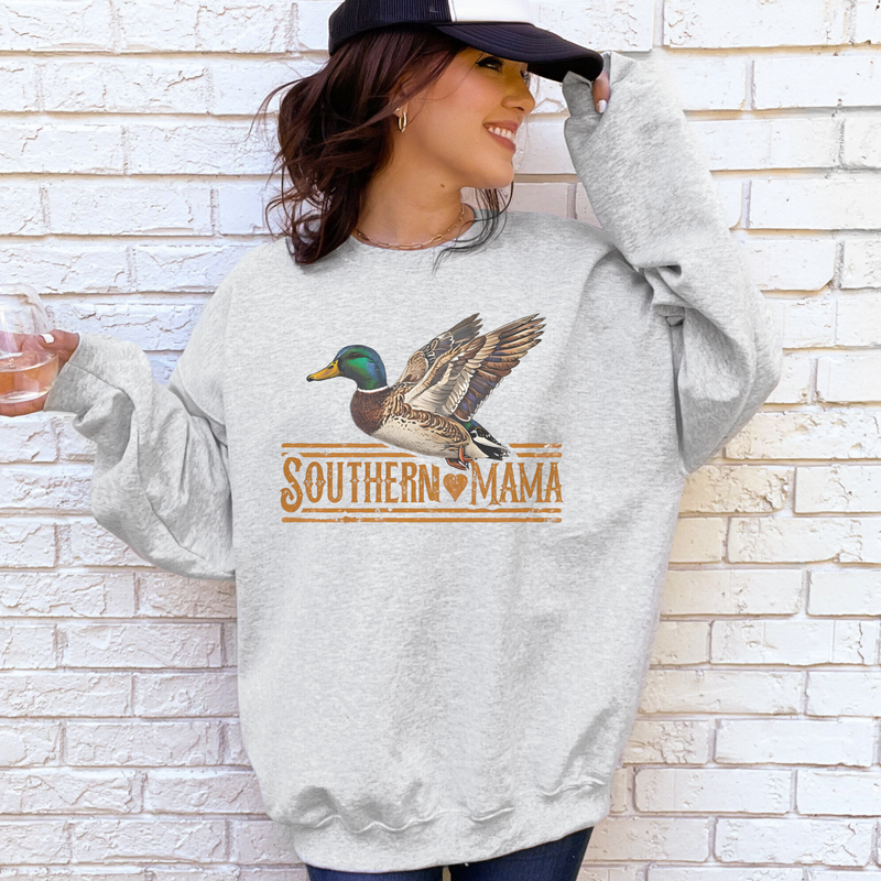 Southern Mama Duck Crewneck Sweatshirt