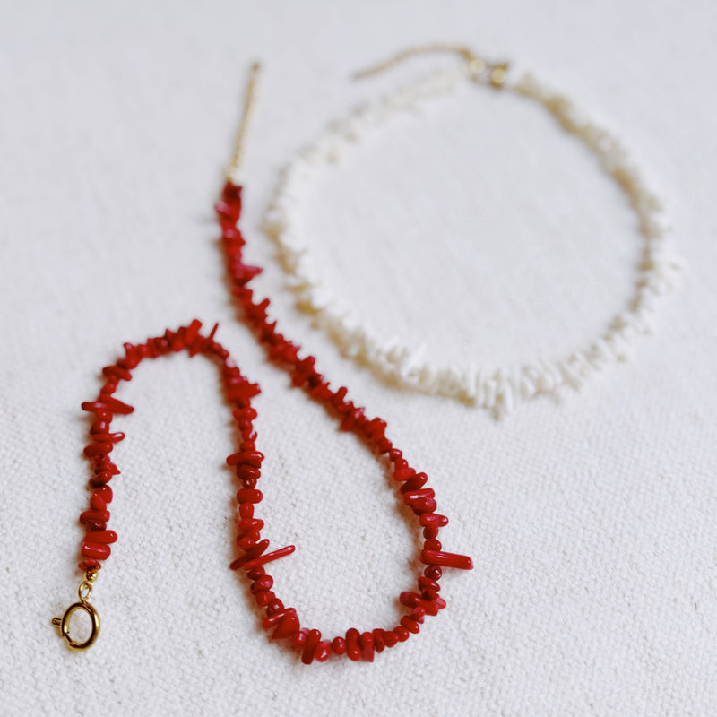 White Sands Coral Reef Necklace – Gold-Plated Coastal Style