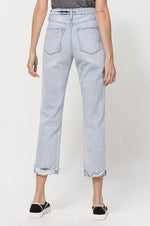 Super High Relaxed Cuffed Straight Jeans