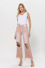 90's Vintage Crop Flare Jeans