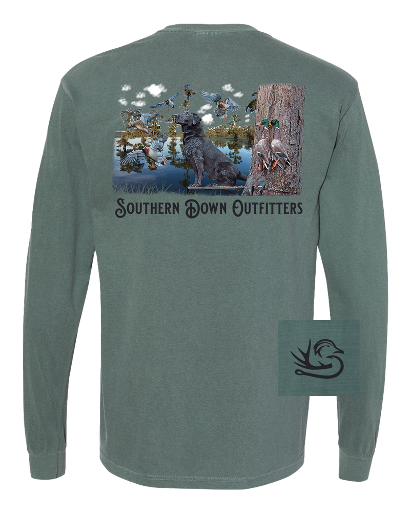 Black Lab Swamp Long Sleeve Tee