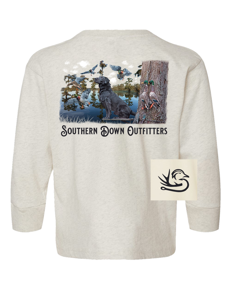 Black Lab Swamp Long Sleeve Youth Tee