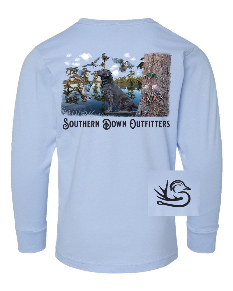 Black Lab Swamp Long Sleeve Toddler Tee