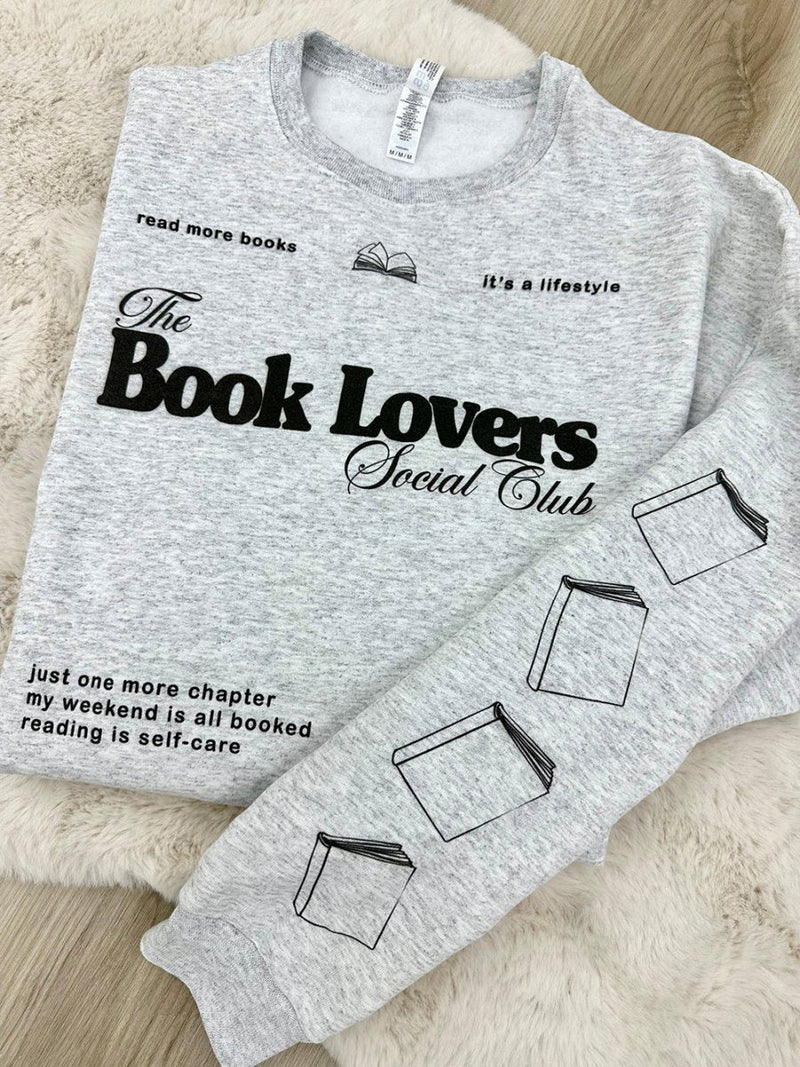 ‘Book Lovers Social Club' Crewneck Sweatshirt