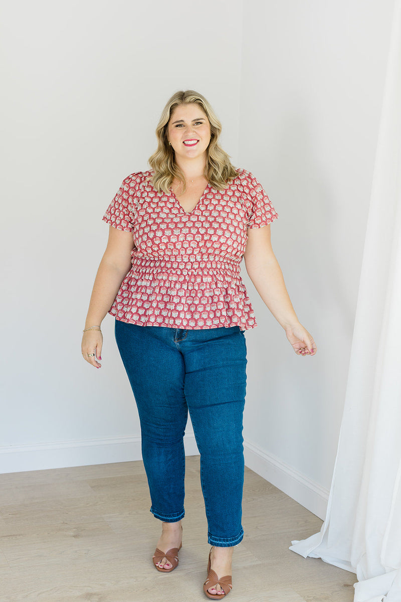 The Judy Top in Crimson Grove - Final Sale