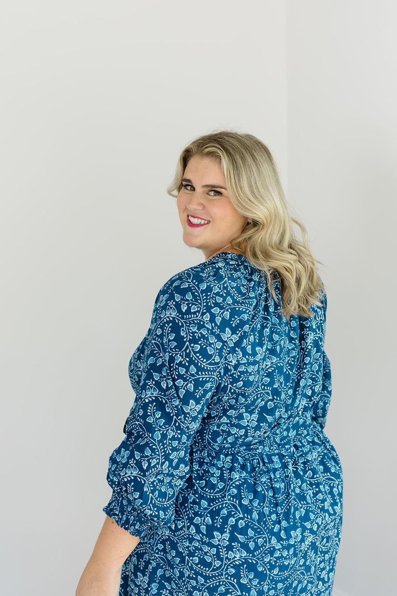 The Savana Midi Dress in Winter Blossom