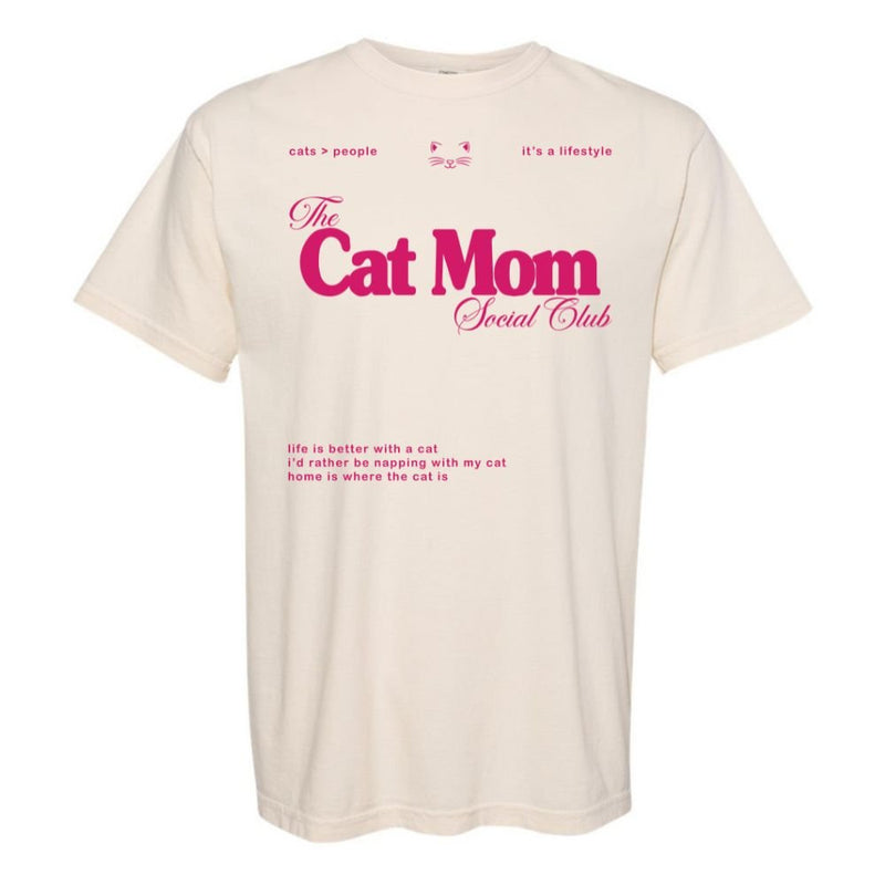 'Cat Mom Social Club' T-Shirt