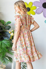 Lee Hedges Babydoll Floral Dress