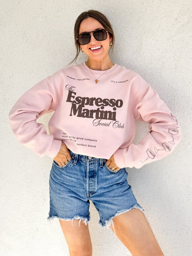 ‘Espresso Martini Social Club' Crewneck Sweatshirt