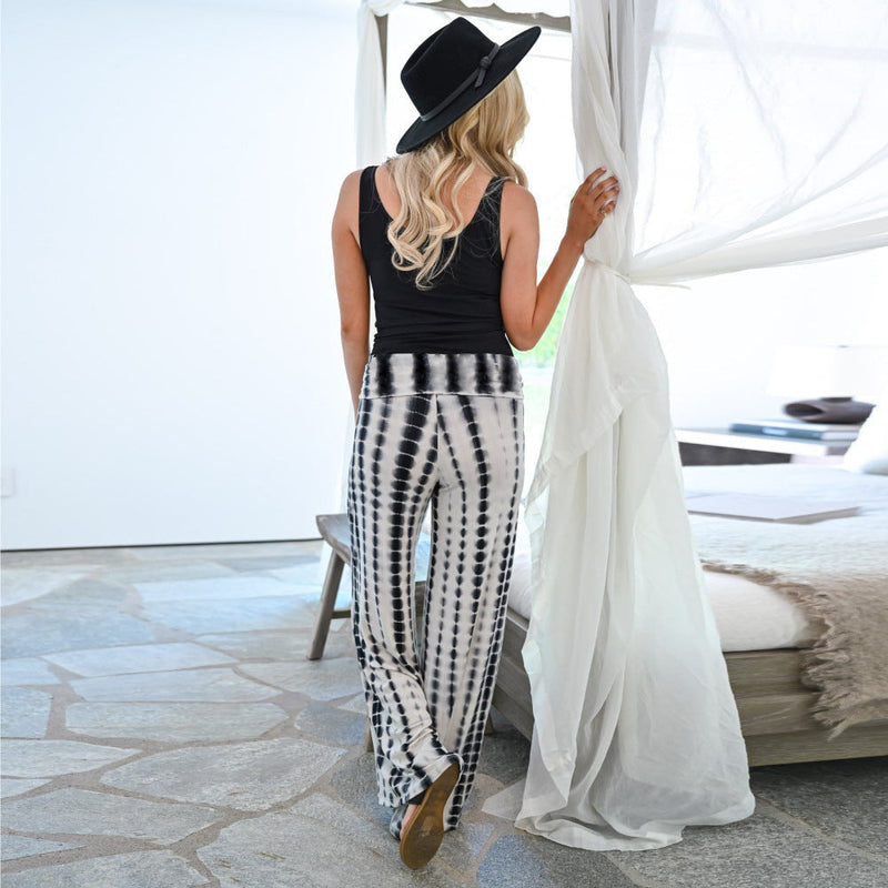 Tie-dye Printed Wide-leg Pants Casual Pants