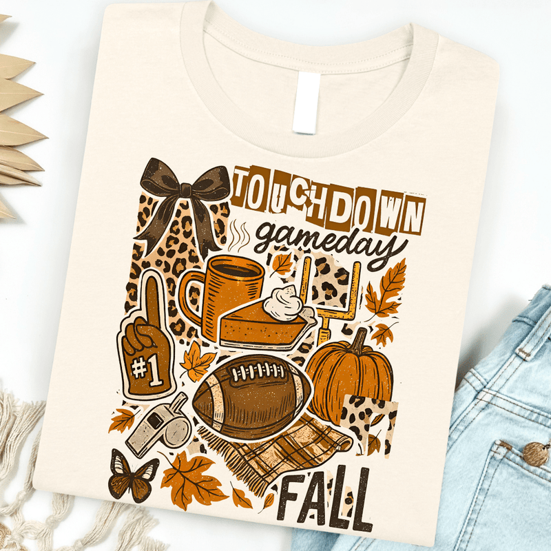 Touchdown Fall Collage Graphic Tee