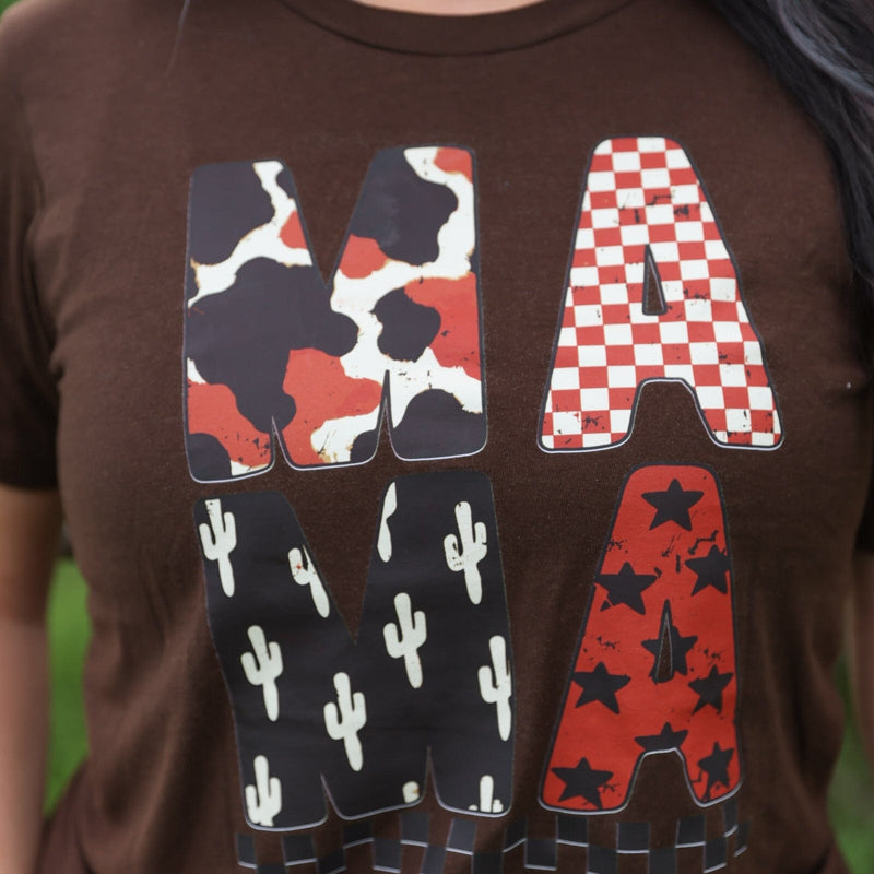 Western Mama Block Letter Tee Soft Graphic Tee