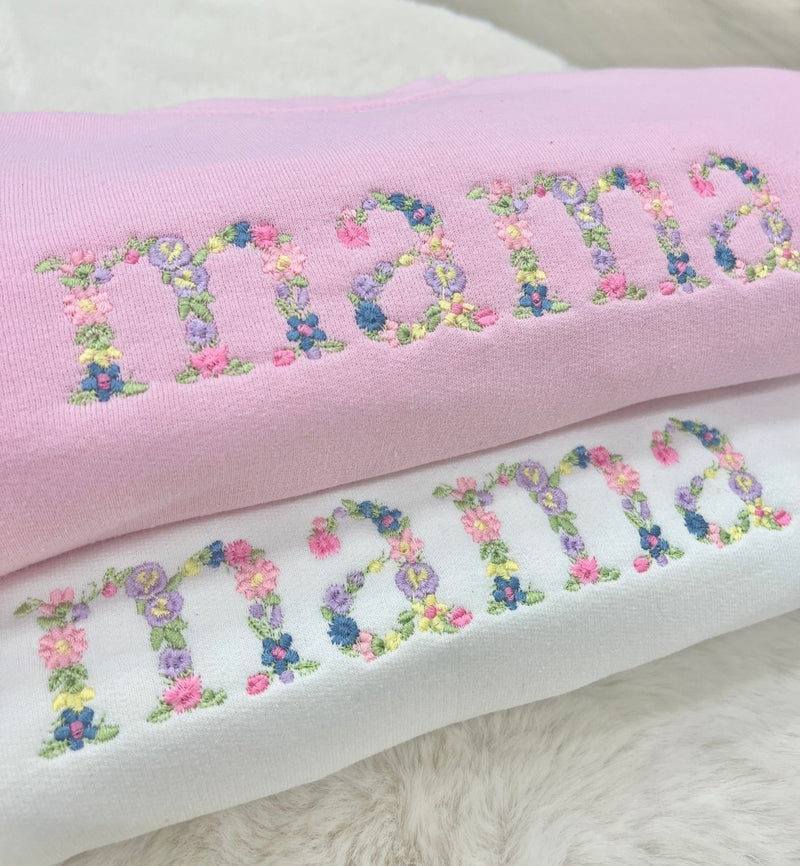 'Floral Mama' Crewneck Sweatshirt