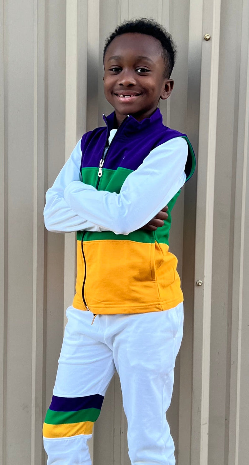 Rugby Youth Wide Panel Sleeveless Zip Up Vest