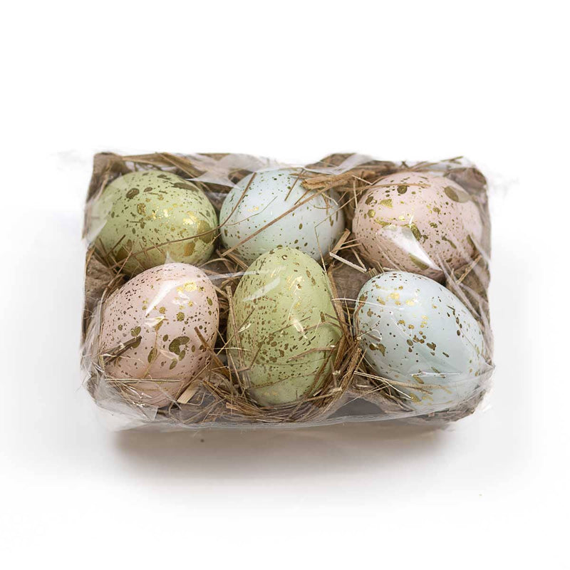 Richmond Eggs   Pink/Blue/Green   2.5"   Set of 6
