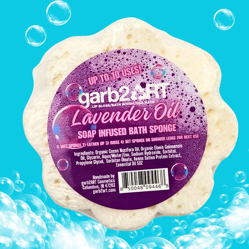 Lavender Infused Soap Sponge