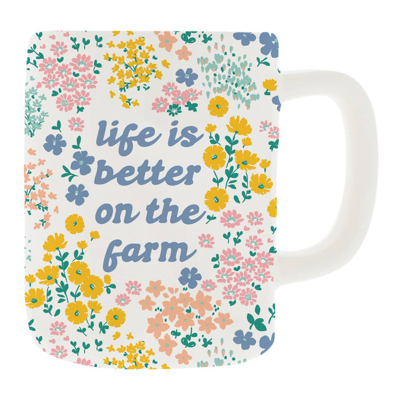 Ceramic Mug Organic Better on the Farm