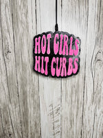 Hot girls hit curbs car freshie