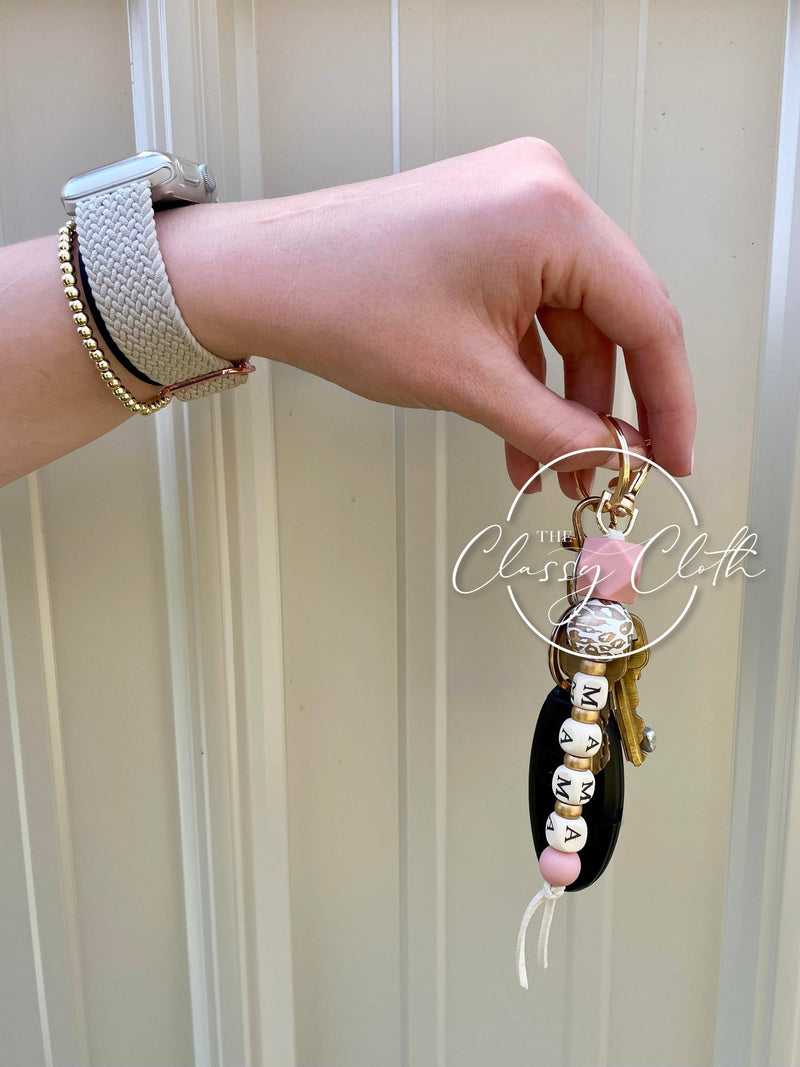 Silicone Bead Keychain -MRS